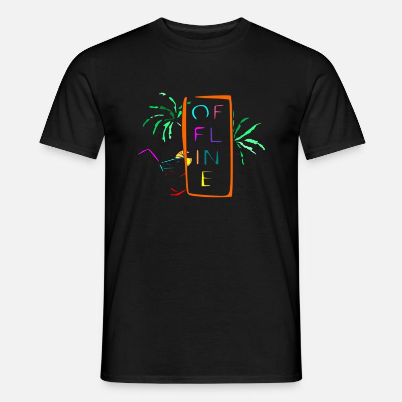 offline multicolor - Men’s T-shirt - black