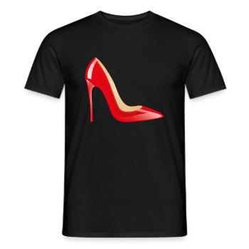 Smiley High Heels - Männer T-Shirt - Schwarz - Vorne - AI Model Male 178 light (178cm)