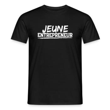 Jeune entrepreneur - T-shirt homme - noir - Devant - AI Model Male 178 light (178cm)