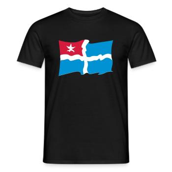 Crète - T-shirt homme - noir - Devant - AI Model Male 178 light (178cm)