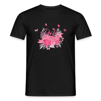 octobre rose - T-shirt homme - noir - Devant - AI Model Male 178 light (178cm)