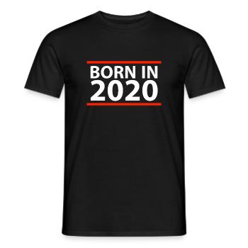 Born en 2020 - T-shirt homme - noir - Devant - AI Model Male 178 light (178cm)