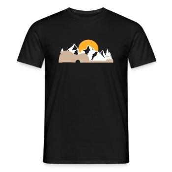 Musician Ukulele Hawaii Gift - Men's T-Shirt - black - Front - AI Model Male 178 light (178cm)