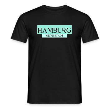 Hamburg meine Stadt - Männer T-Shirt - Schwarz - Vorne - AI Model Male 178 light (178cm)