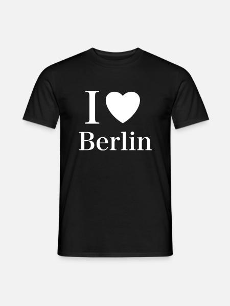 I love Berlin - Männer T-Shirt - Schwarz