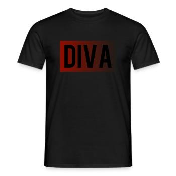 diva - Männer T-Shirt - Schwarz - Vorne - AI Model Male 178 light (178cm)