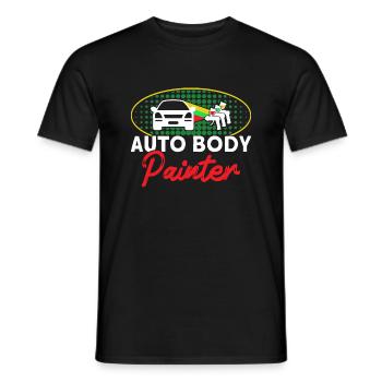 Peintre de véhicules Cadeau de peintre de voitures - T-shirt homme - noir - Devant - AI Model Male 178 light (178cm)