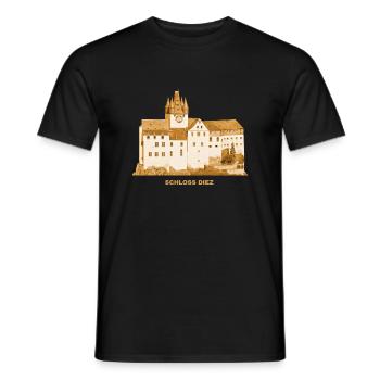 Château de Diez Château Rhénanie-Palatinat - T-shirt homme - noir - Devant - AI Model Male 178 light (178cm)