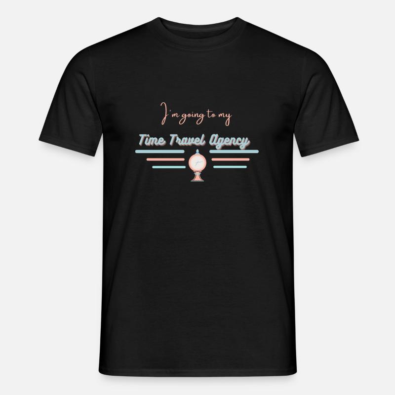 Zeitreise - Männer T-Shirt - Schwarz