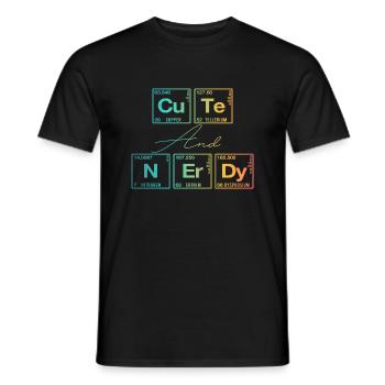 Funny saying for scientists & geeks - Men's T-Shirt - black - Front - AI Model Male 178 light (178cm)