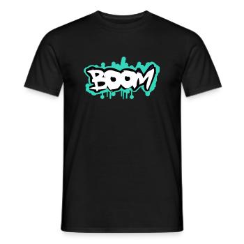 Boom Grafitti Style - T-shirt homme - noir - Devant - AI Model Male 178 light (178cm)