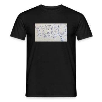 Birthday Present for Raphi (Graffiti Throw Up) - Men's T-Shirt - black - Front - AI Model Male 178 light (178cm)