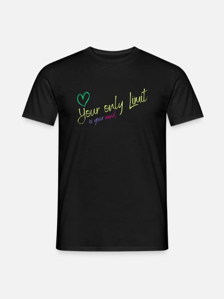 Motivation - without limits / no limits - Men's T-Shirt - black