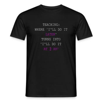 Lustige Lehrergeschenke für Lehrer - Männer T-Shirt - Schwarz - Vorne - AI Model Male 178 light (178cm)