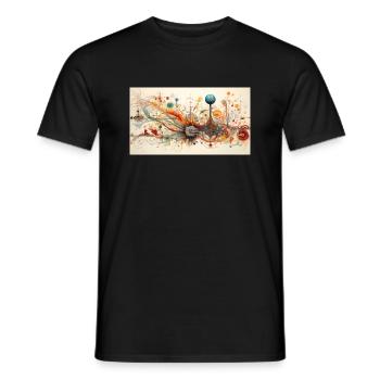 Univers - Männer T-Shirt - Schwarz - Vorne - AI Model Male 178 light (178cm)