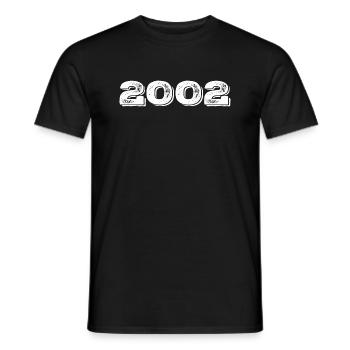 Geburtstagsgeschenk 2002 - 2002 - Männer T-Shirt - Schwarz - Vorne - AI Model Male 178 light (178cm)