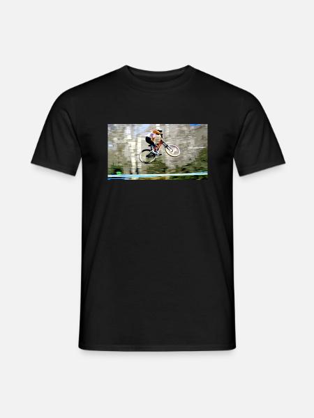 vtt descente - T-shirt homme - noir