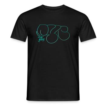 New York City NYC Street Art Souvenir - Men's T-Shirt - black - Front - AI Model Male 178 light (178cm)