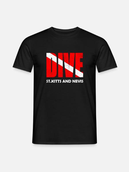 Dive St. Kitts - Karibik - Caribbean - West Indies - Men's T-Shirt - black