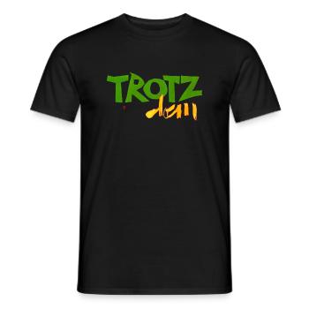 241013 TROTZ Cut 02 - Männer T-Shirt - Schwarz - Vorne - AI Model Male 178 light (178cm)