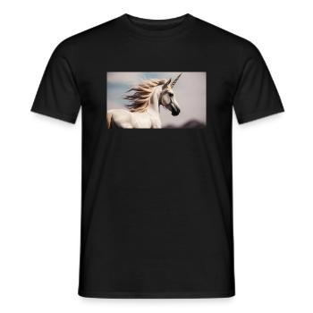 Licorne - T-shirt homme - noir - Devant - AI Model Male 178 light (178cm)