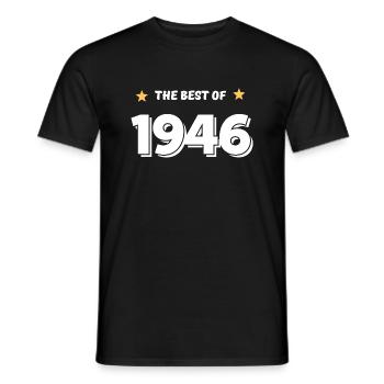 Best of 1946 - Men's T-Shirt - black - Front - AI Model Male 178 light (178cm)