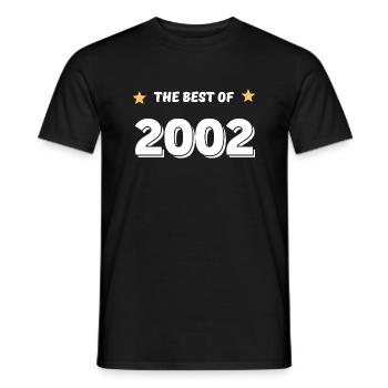 Das Beste des Jahres 2002 - Männer T-Shirt - Schwarz - Vorne - AI Model Male 178 light (178cm)