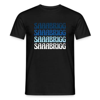 Saaabrigg Saarbrücken Dialecte Cadeau - T-shirt homme - noir - Devant - AI Model Male 178 light (178cm)
