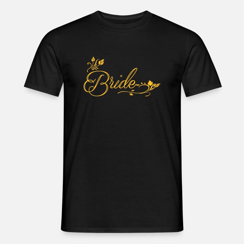 Bride Gold - Männer T-Shirt - Schwarz