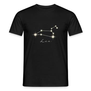 Sternzeichen Löwe - Männer T-Shirt - Schwarz - Vorne - AI Model Male 178 light (178cm)
