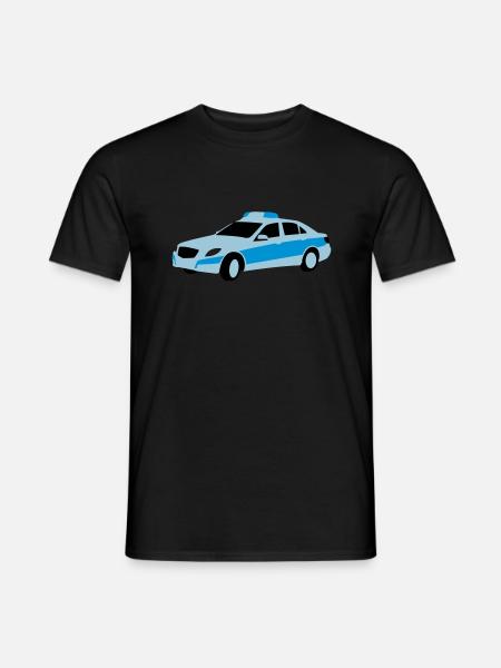 polizei - Männer T-Shirt - Schwarz