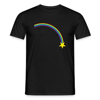 Arc-en-ciel - T-shirt homme - noir - Devant - AI Model Male 178 light (178cm)