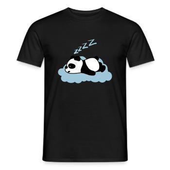 Panda endormi - T-shirt homme - noir - Devant - AI Model Male 178 light (178cm)