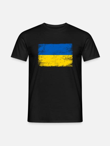 Ukraine Flagge ukrainische Fahne für Patrioten - Mænd T-shirt - sort