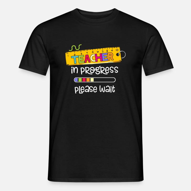 Autism Teacher Progress Please Wait Future Teacher - Männer T-Shirt - Schwarz
