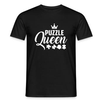 Puzzle Queen Puzzle Enthusiast Poison - Men's T-Shirt - black - Front - AI Model Male 178 light (178cm)
