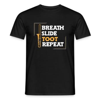 Trombone - Men's T-Shirt - black - Front - AI Model Male 178 light (178cm)