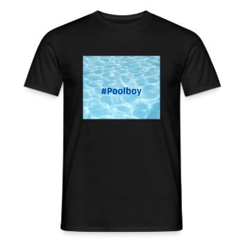 Poolboy - Männer T-Shirt - Schwarz - Vorne - AI Model Male 178 light (178cm)