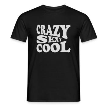 design cool sexy fou - T-shirt homme - noir - Devant - AI Model Male 178 light (178cm)