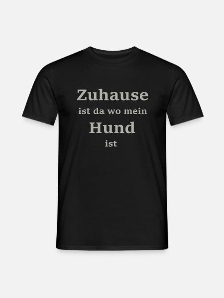 Zuhause ist da wo mein ... * Farbanpassung möglich - Männer T-Shirt - Schwarz