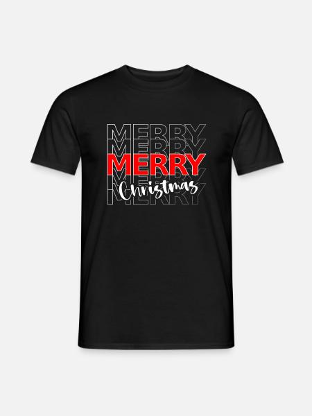 Merry Christmas - Christmas atmosphere - Men's T-Shirt - black
