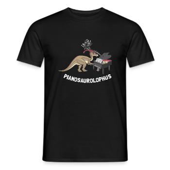 Parasaurolophus for dinosaurs and fosil hunters - Men's T-Shirt - black - Front - AI Model Male 178 light (178cm)