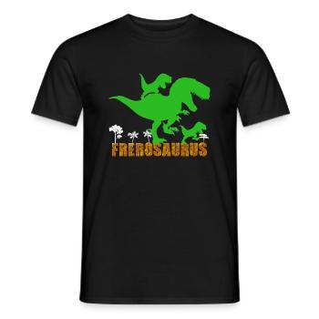 Notre Grand Frère Dinosaure Idée Cadeau - T-shirt homme - noir - Devant - AI Model Male 178 light (178cm)