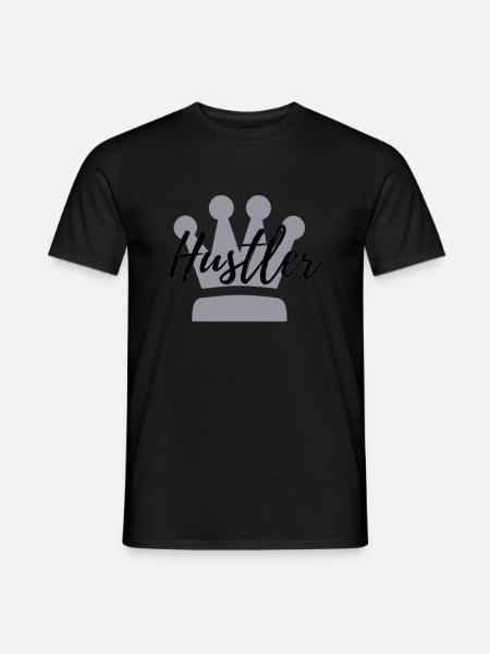 HustlerCrown - Männer T-Shirt - Schwarz