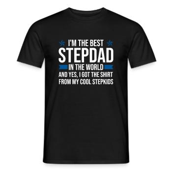 Stiefvater Stiefvater Stieffamilie Geschenk - Männer T-Shirt - Schwarz - Vorne - AI Model Male 178 light (178cm)