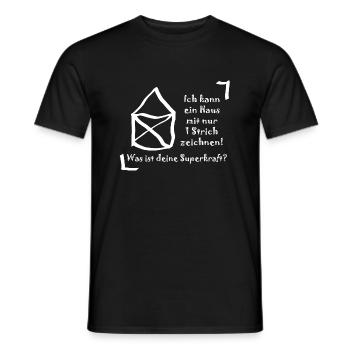 Haus vom NIkolaus weiß - Männer T-Shirt - Schwarz - Vorne - AI Model Male 178 light (178cm)