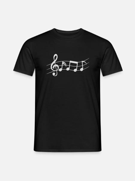 Gesang Logo Symbole Musik - Männer T-Shirt - Schwarz