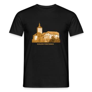 Château de Fürsteneck Académie Eiterfeld Fulda Hessen - T-shirt homme - noir - Devant - AI Model Male 178 light (178cm)