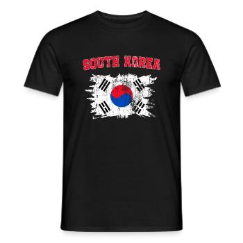 Koreans and Pride South Korea - Men's T-Shirt - black - Front - AI Model Male 178 light (178cm)