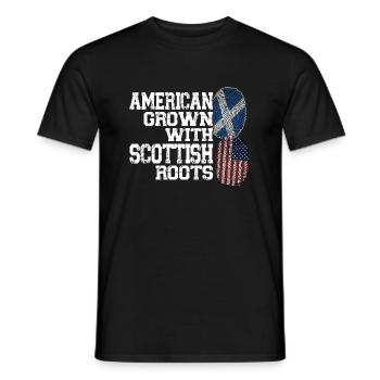 Schottland Schottische Wurzeln Geschenk - Männer T-Shirt - Schwarz - Vorne - AI Model Male 178 light (178cm)